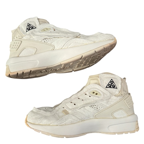 Comme des Garçons x Nike Air Mowabb High-Top Sneakers in Sail Sz 8